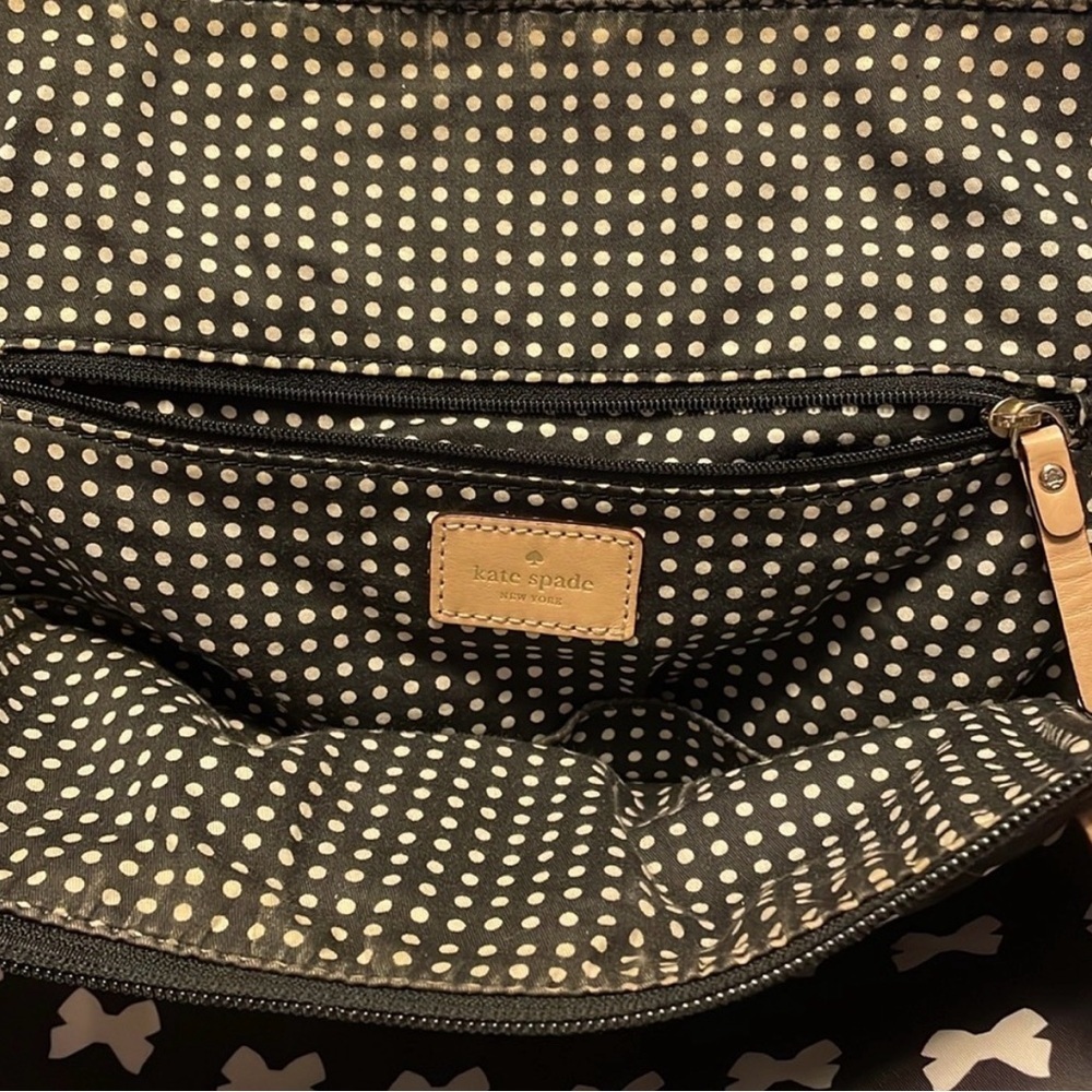 Kate Spade Black and White Bow Tote - Picture 6 of 7